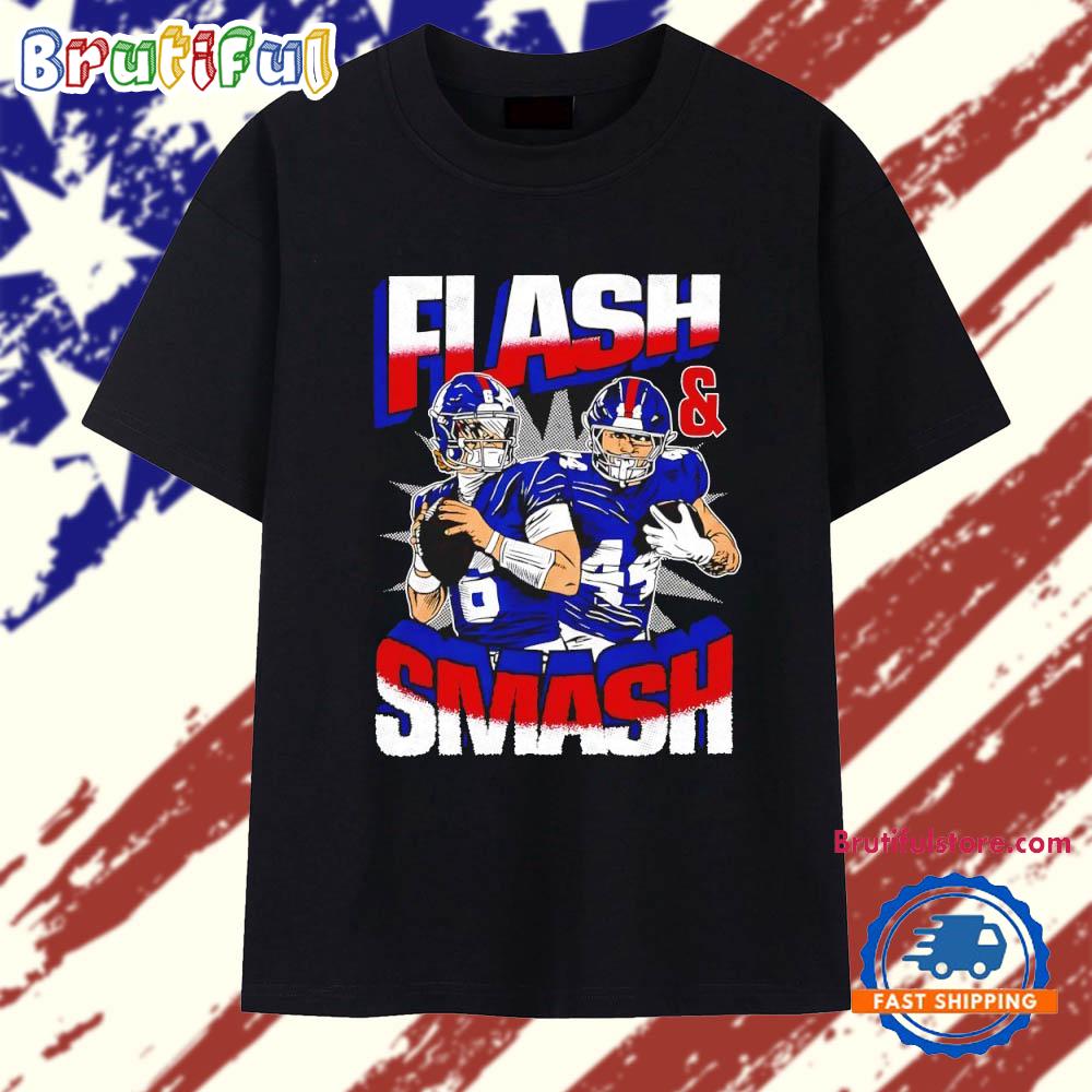 Jaxson Dart and Cam Skatteb flash and smash Buffalo Bills T Shirt
