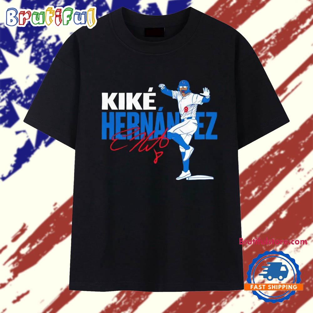 Kike Hernandez Los Angeles Dodgers Baseball Signature T Shirt