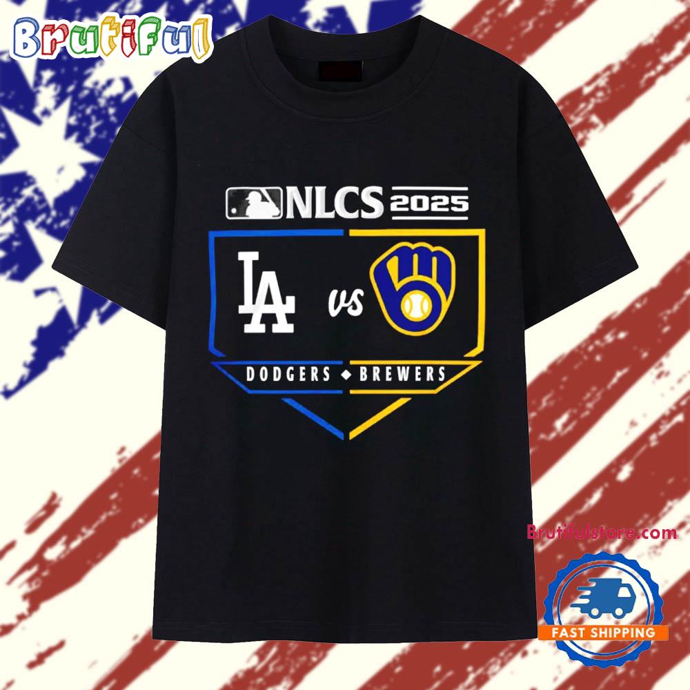 LA Dodgers vs Milwaukee Brewers 2025 NLCS National League Championship T Shirt