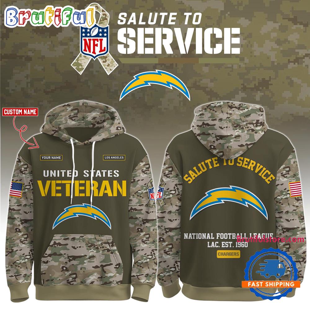 Los Angeles Chargers 2025 NFL Veteran Birthday Limited Edition Hoodie Shirt