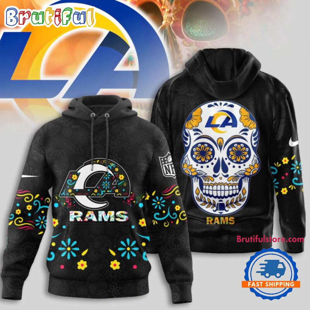 Los Angeles Rams NFL Dia de los Muertos Limited Editions Hoodie Shirt