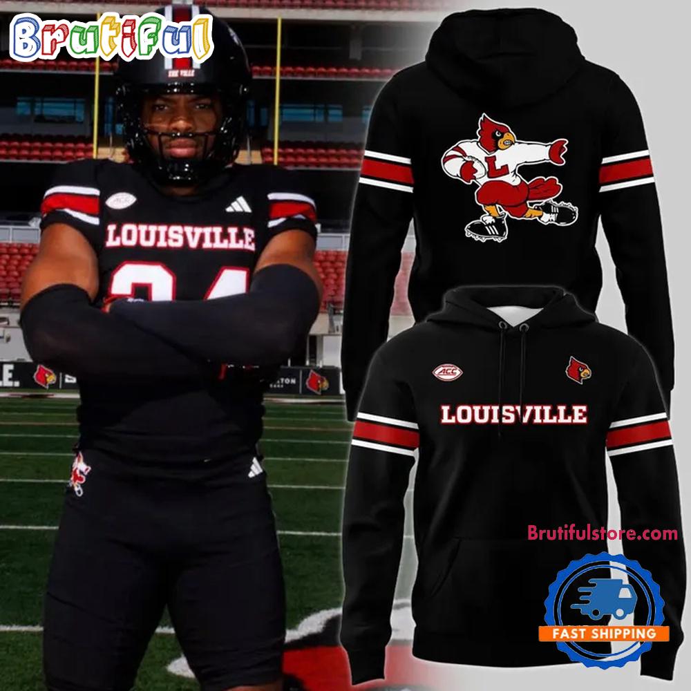Louisville Cardinals 2025 Football Blackout Limited Edition Hoodie Shirt