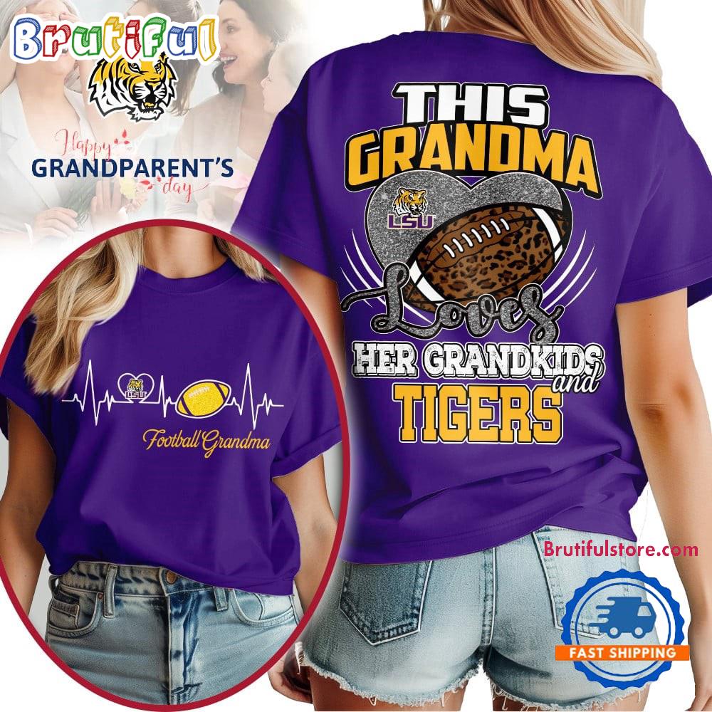 LSU Tigers 2025 NCAA Grandparents' Day Unisex 3D Shirt