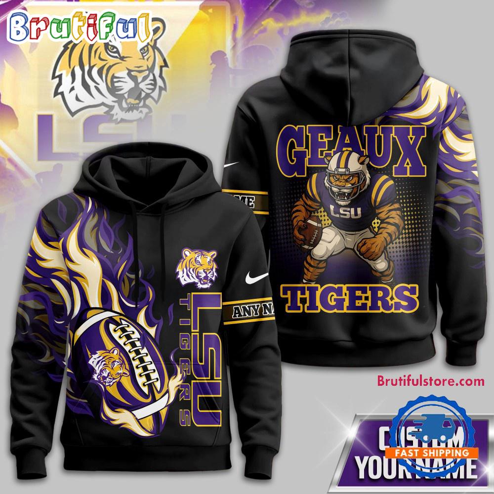 LSU Tigers NCAA Victory Flame Personalized Hoodie Shirt