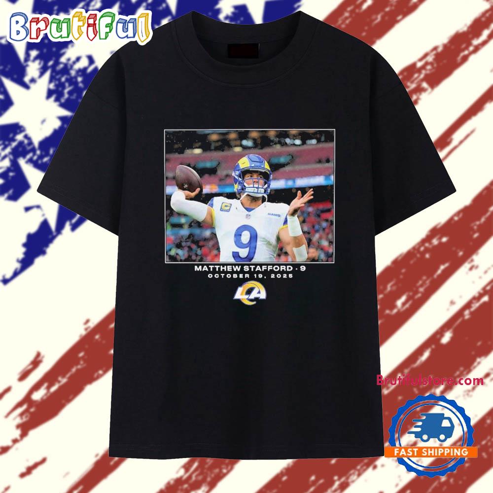 Matthew Stafford Los Angeles Rams NFL Flash Features Week 9 October 19, 2025 T Shirt