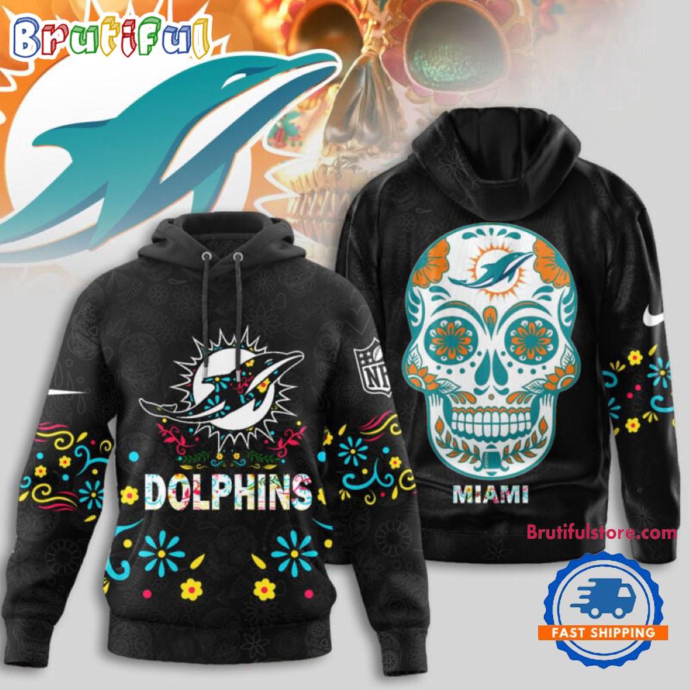 Miami Dolphins NFL Dia de los Muertos Limited Editions Hoodie Shirt