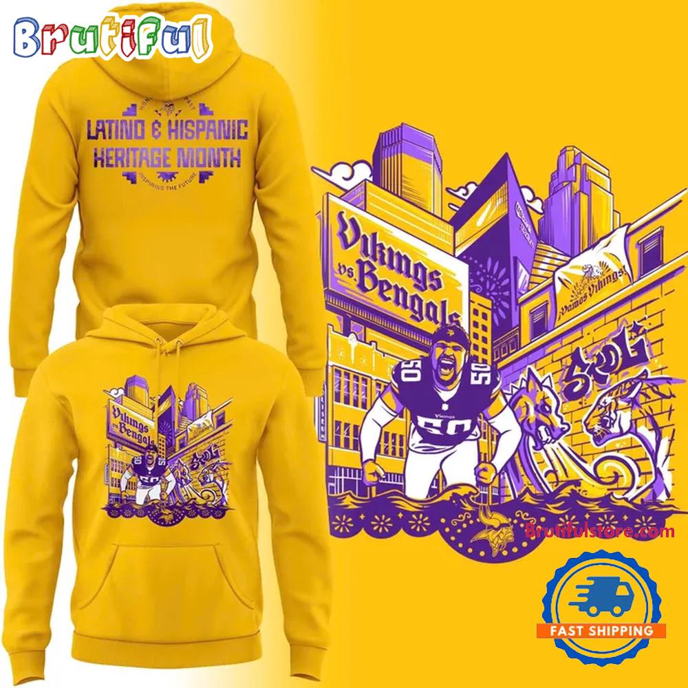 Minnesota Vikings 2025 Latino And Hispanic Heritage Hoodie Shirt