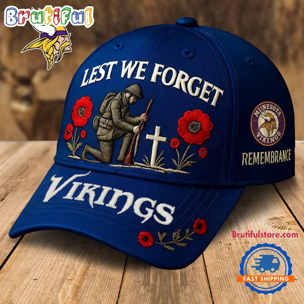 Minnesota Vikings 2025 NFL Lest We Forget Remembrance Classic Cap