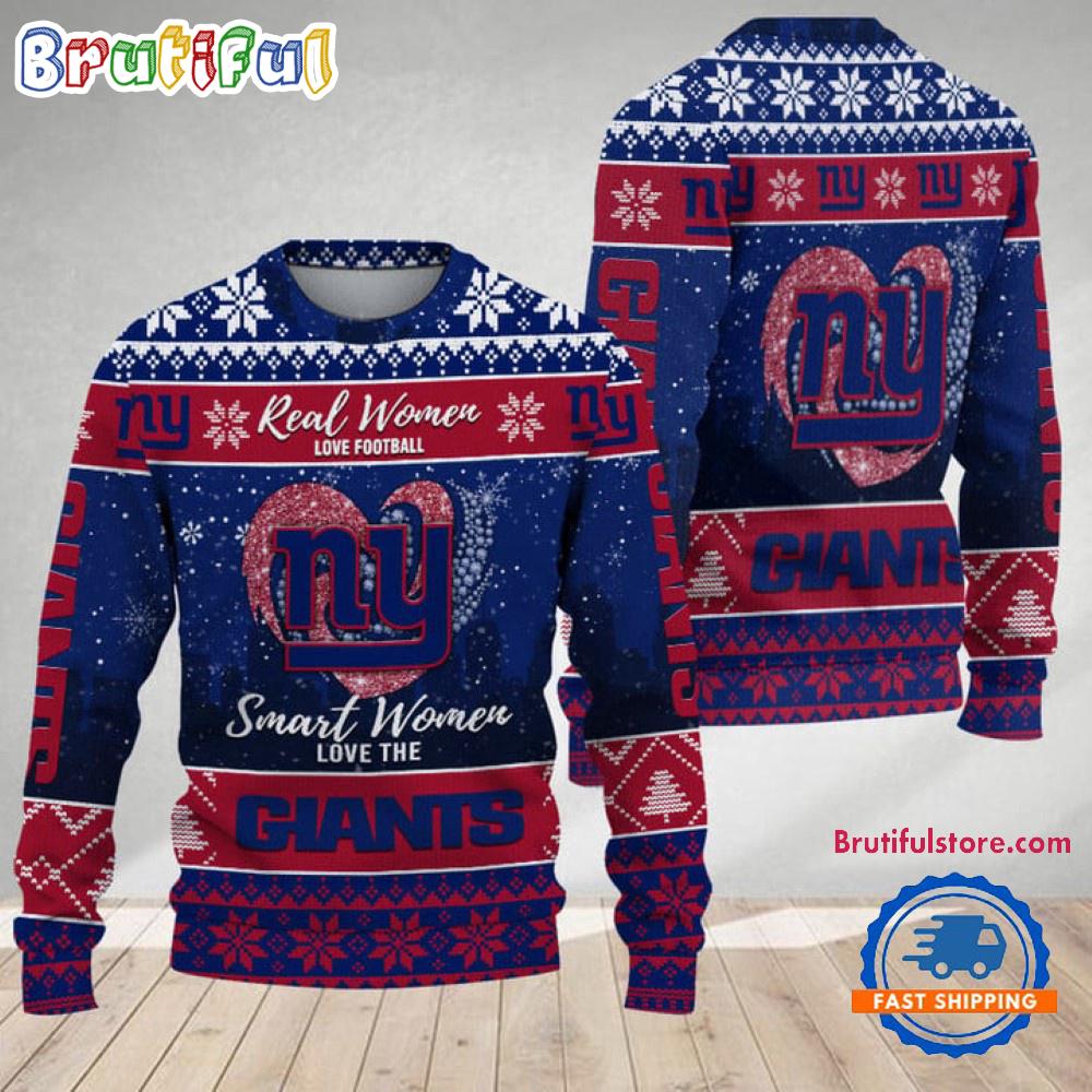 New York Giants Real Women Love Football Ugly Christmas Sweater
