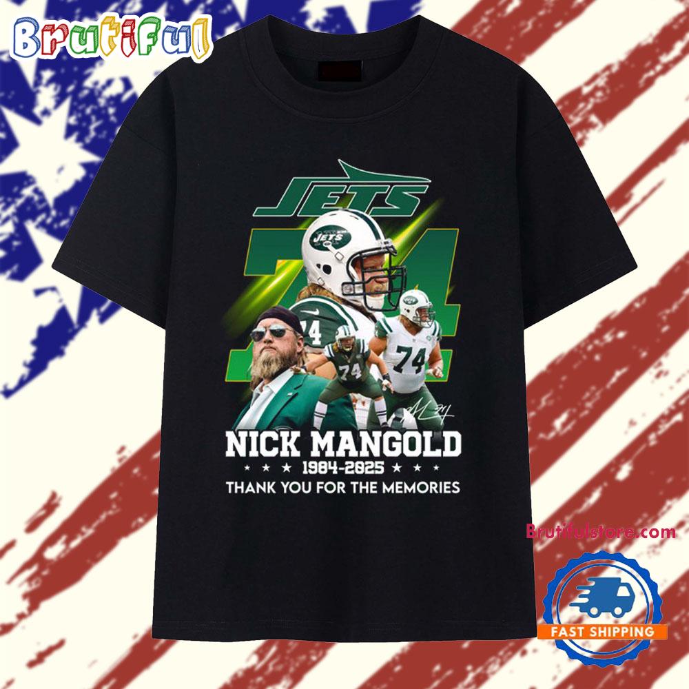 New York Jets Nick Mangold 1984-2025 Thank You For The Memories T Shirt