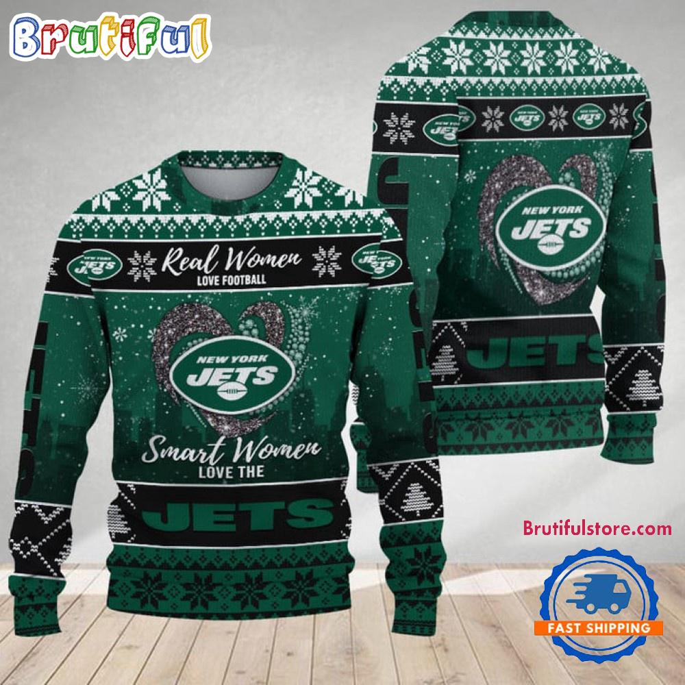 New York Jets Real Women Love Football Ugly Christmas Sweater