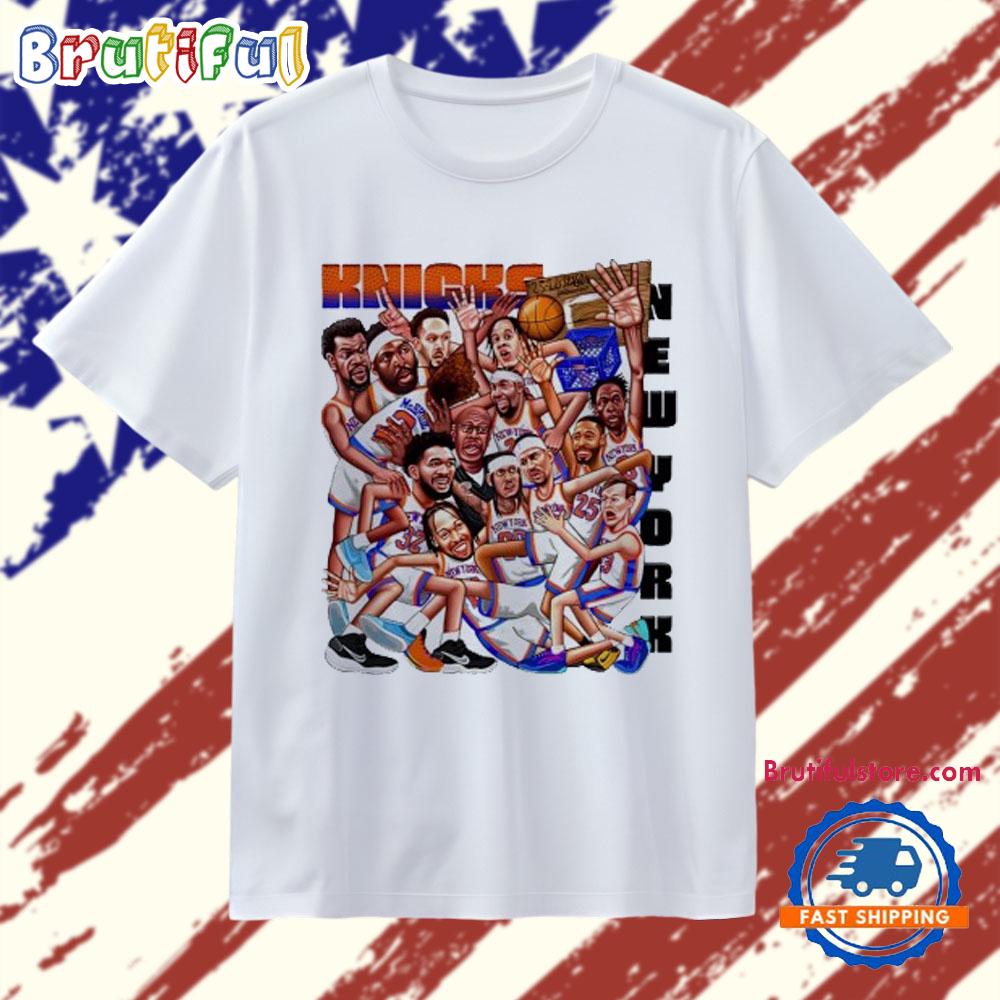 New York Knicks 2026 Team Caricature T Shirt