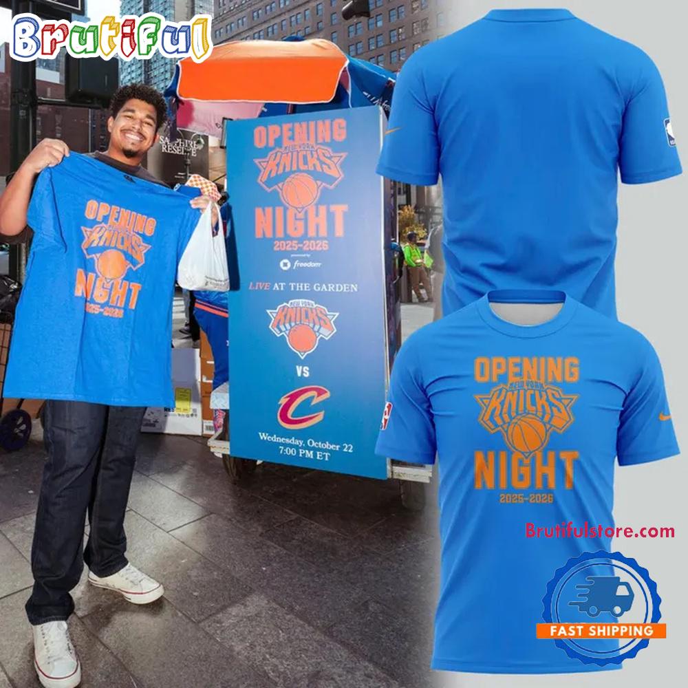 New York Knicks Special Edition Opening Night 2025 T Shirt