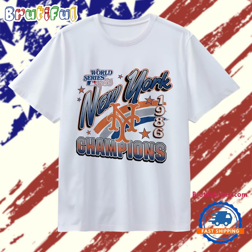 New York Mets 1986 World Series Champions Vintage T Shirt