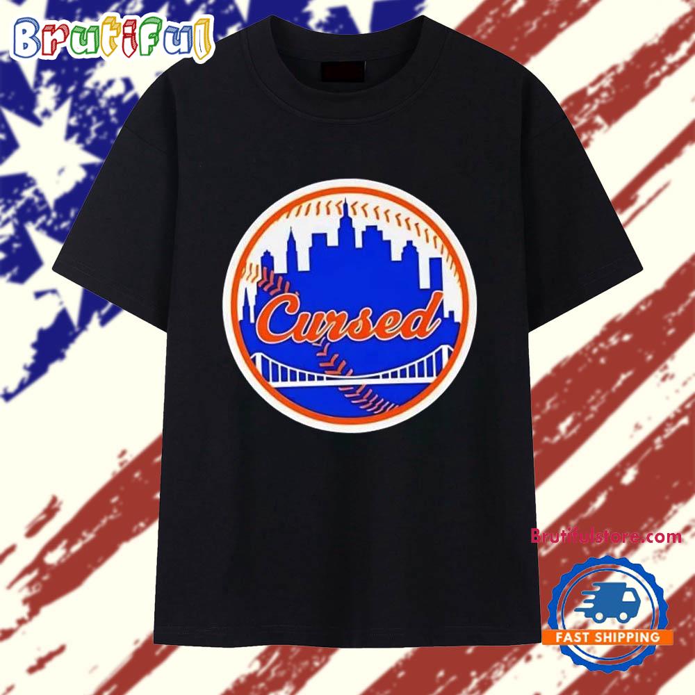 New York Mets Cursed Skyline T Shirt