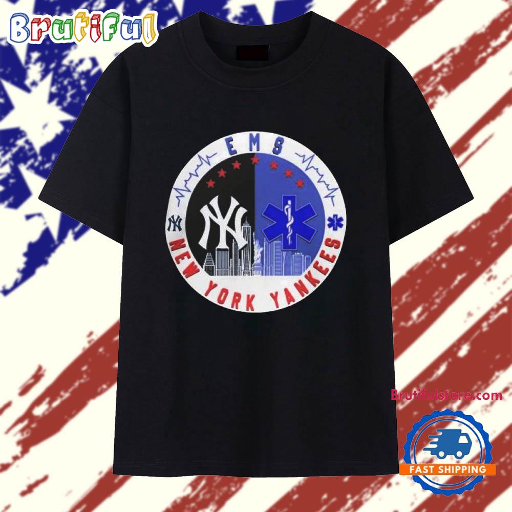 New York Yankees Ems Skyline City Logo 2025 T Shirt