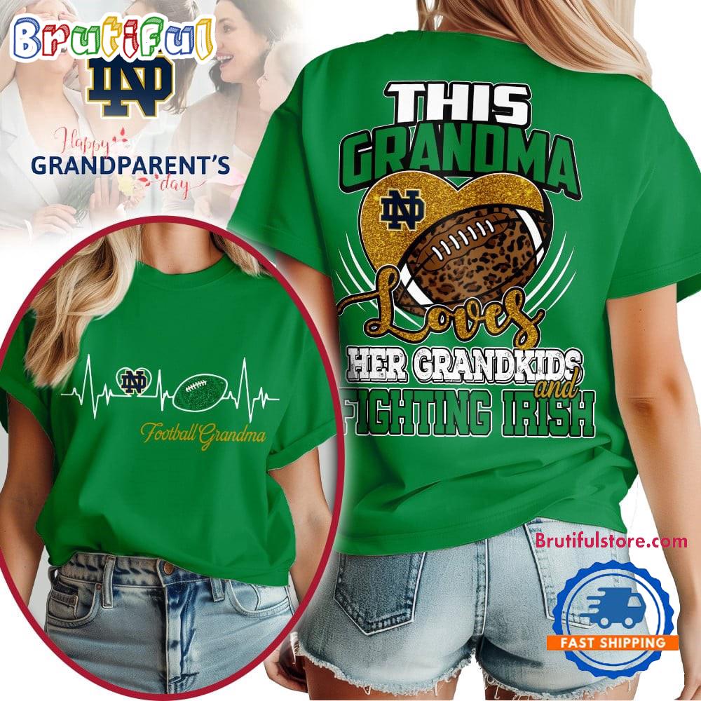 Notre Dame Fighting Irish 2025 NCAA Grandparents' Day Unisex 3D Shirt