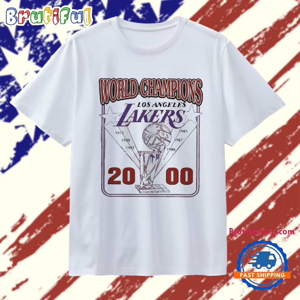 Pedro Pascal World Champions Lakers 2000 T Shirt