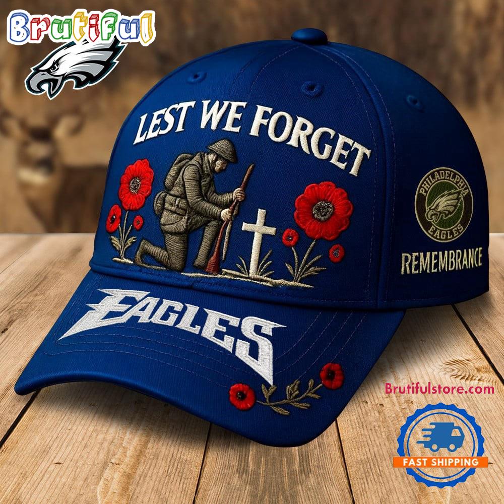Philadelphia Eagles 2025 NFL Lest We Forget Remembrance Classic Cap