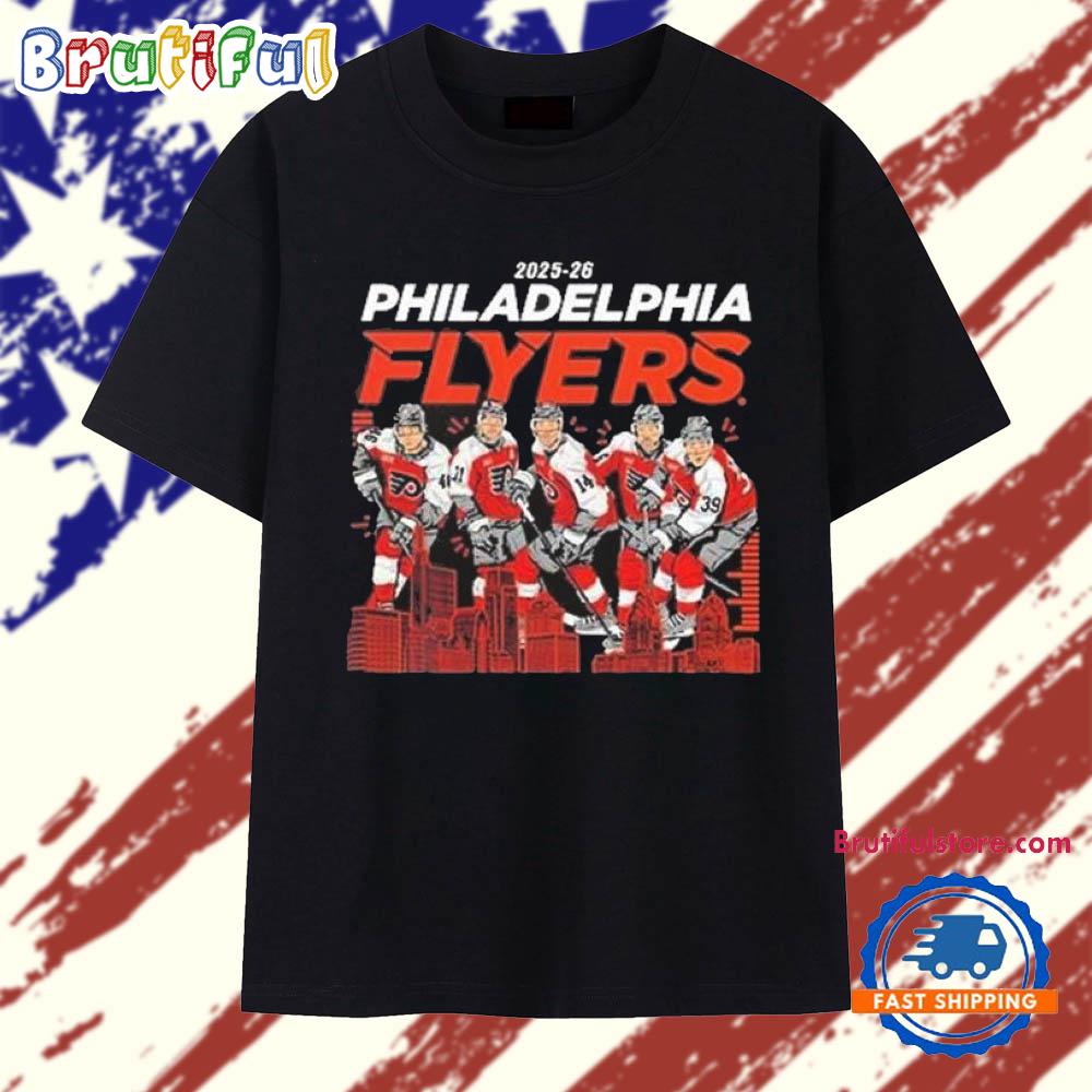 Philadelphia Flyers Sport Team Player 2025 2026 T Shirt