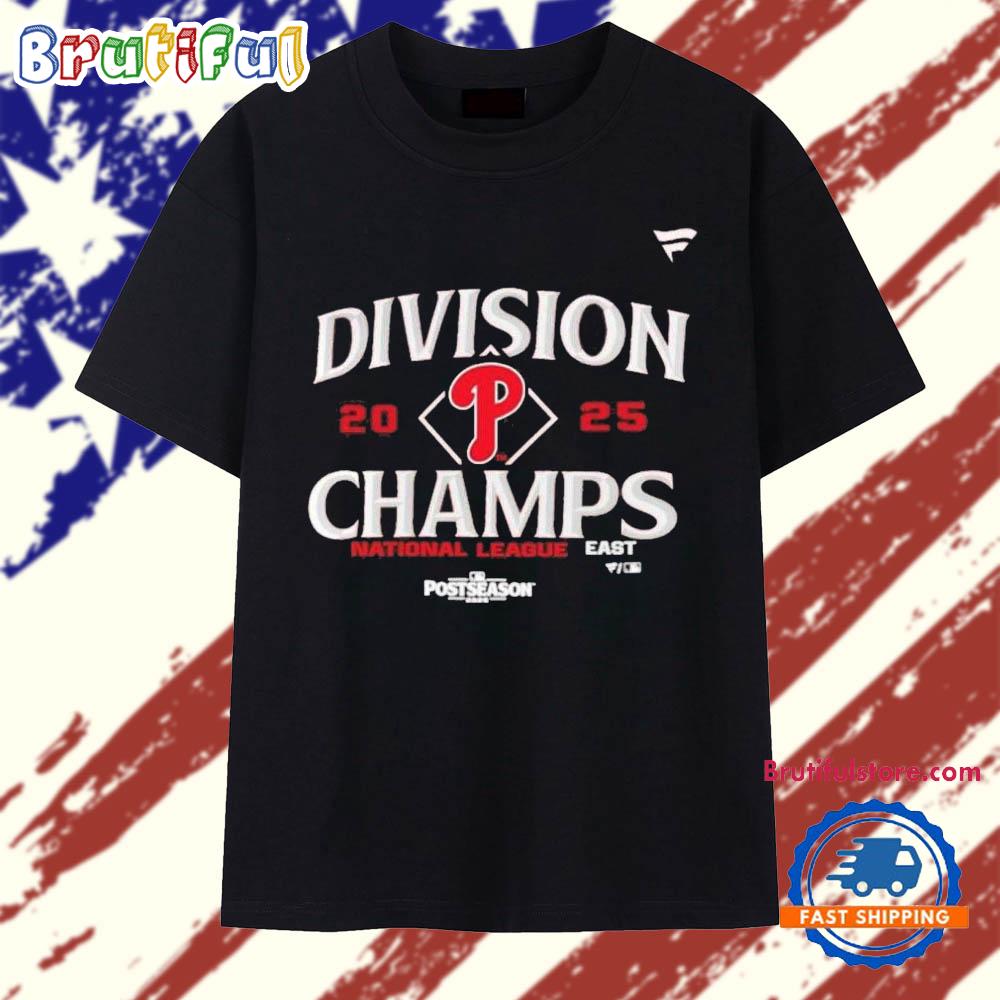 Philadelphia Phillies 2025 Nl East Division Champions T Shirt