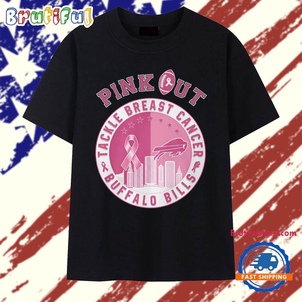 Pink Out Tackle Breast Cancer Buffalo Bills 2025 Vintage T Shirt