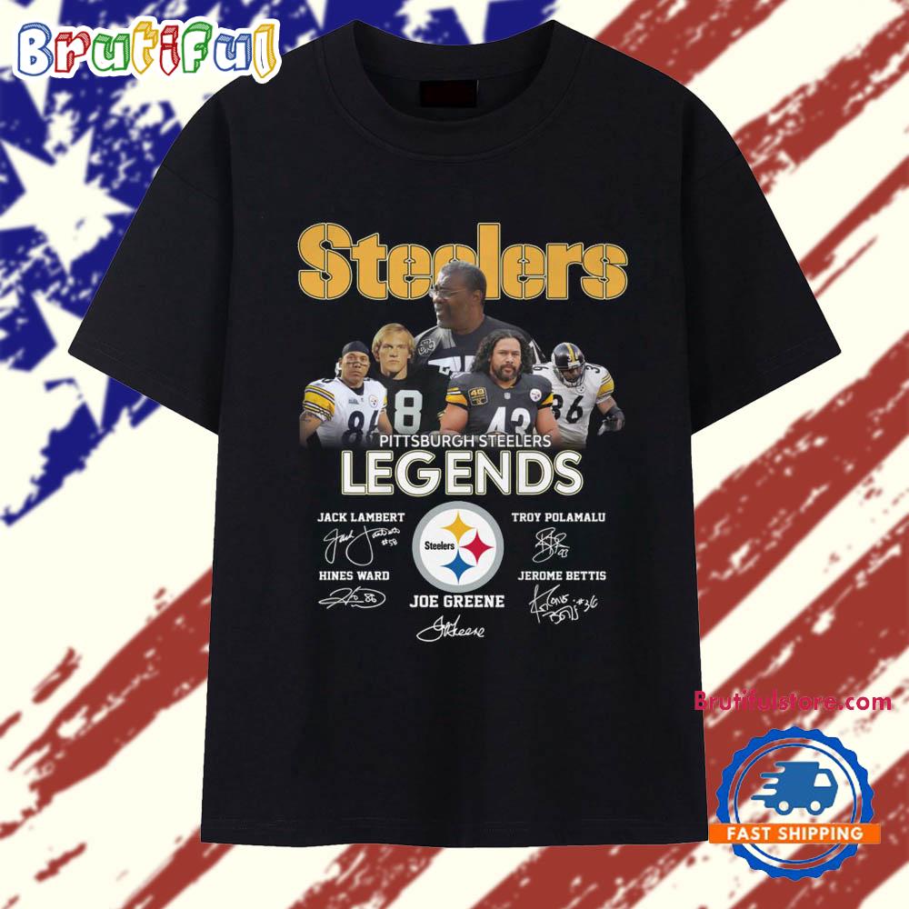 Pittsburgh Steelers Legends Graphic Signature 2025 Vintage T Shirt