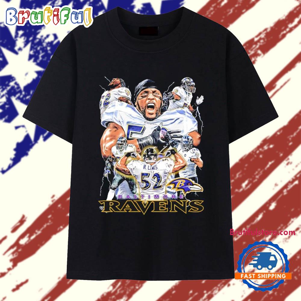 Ray Lewis Baltimore Ravens Graphic T Shirt