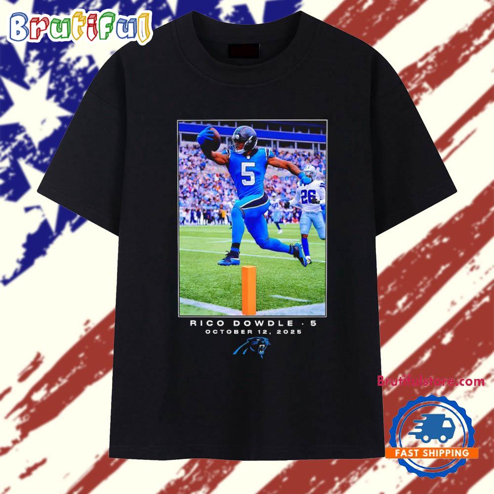 Rico Dowdle Carolina Panthers NFL Flash Features Week 6 T Shirt