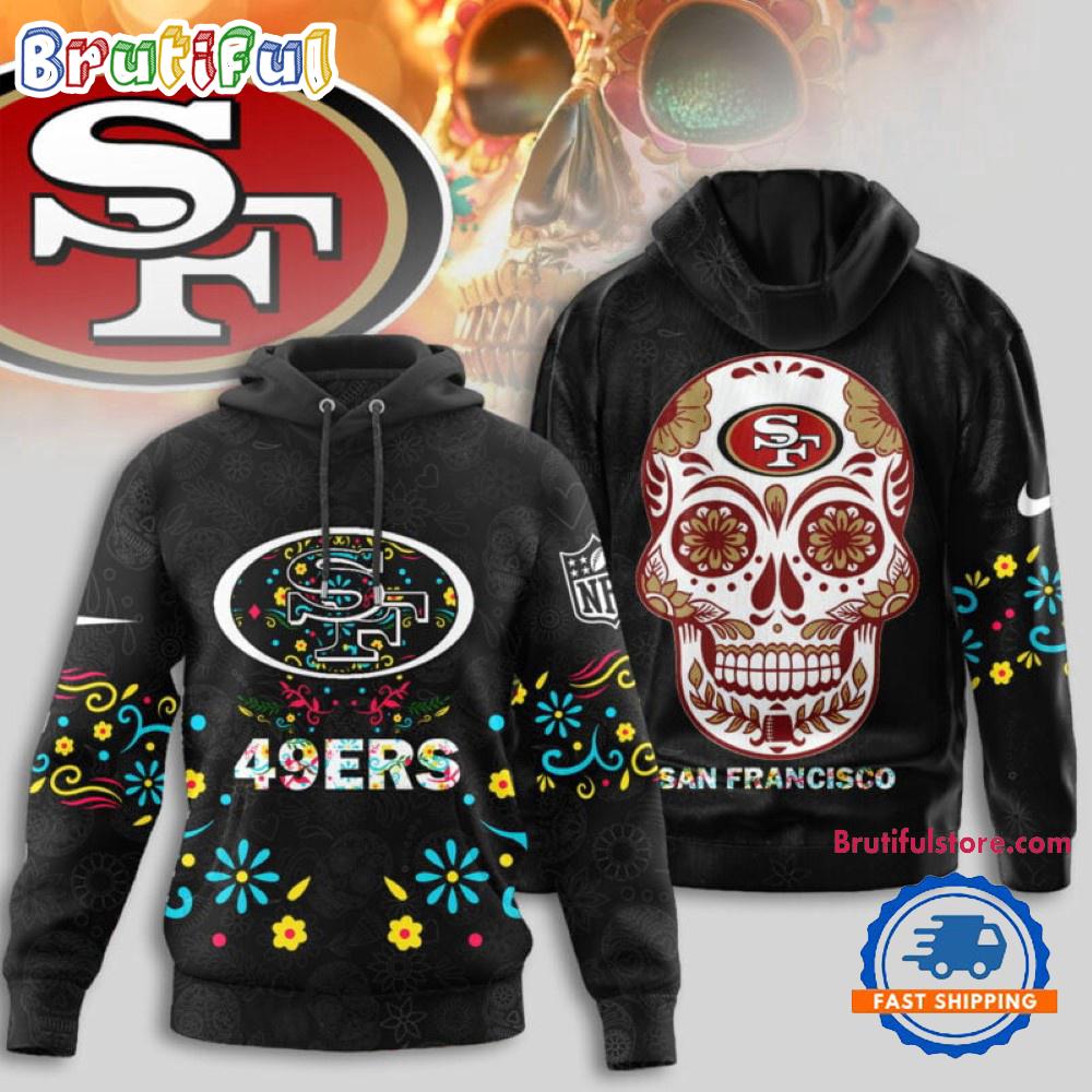 San Francisco 49ers NFL Dia de los Muertos Limited Editions Hoodie Shirt