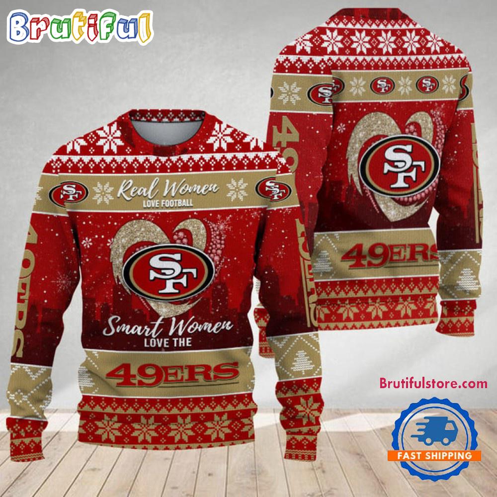 San Francisco 49ers Real Women Love Football Ugly Christmas Sweater