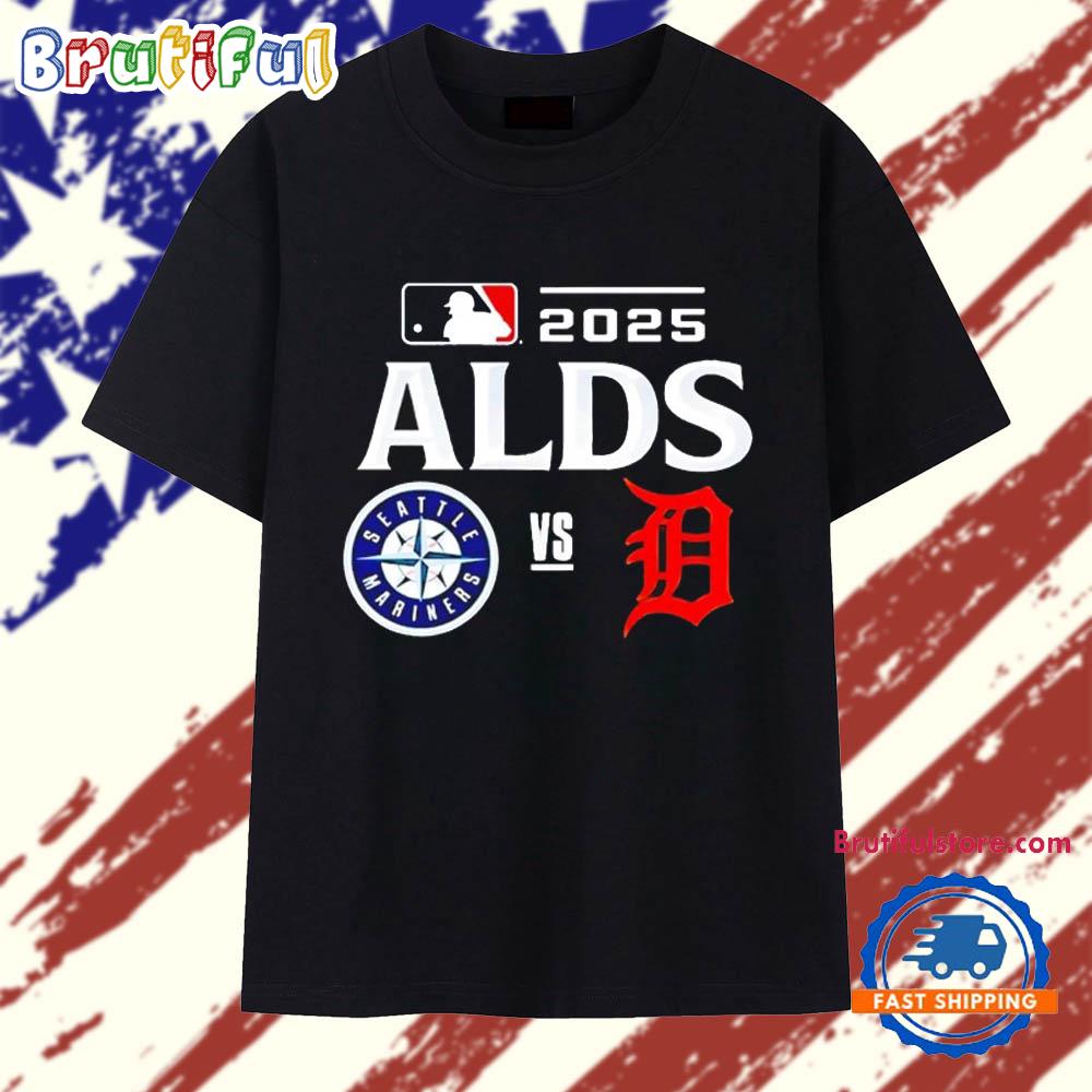 Seattle Mariners Vs Detroit Tigers 2025 MLB ALDS Matchup T Shirt