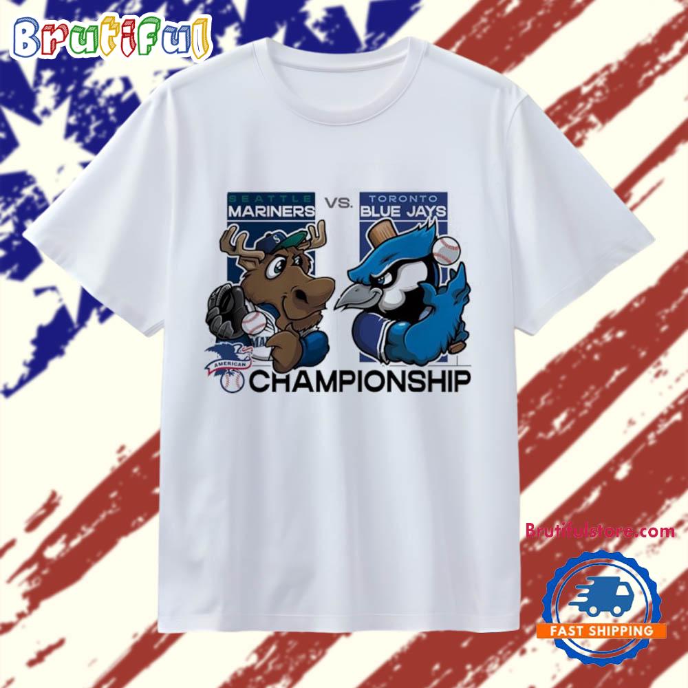 Seattle Mariners vs Toronto Blue Jays 2025 MLB League Championship Series Mascot T Shirt