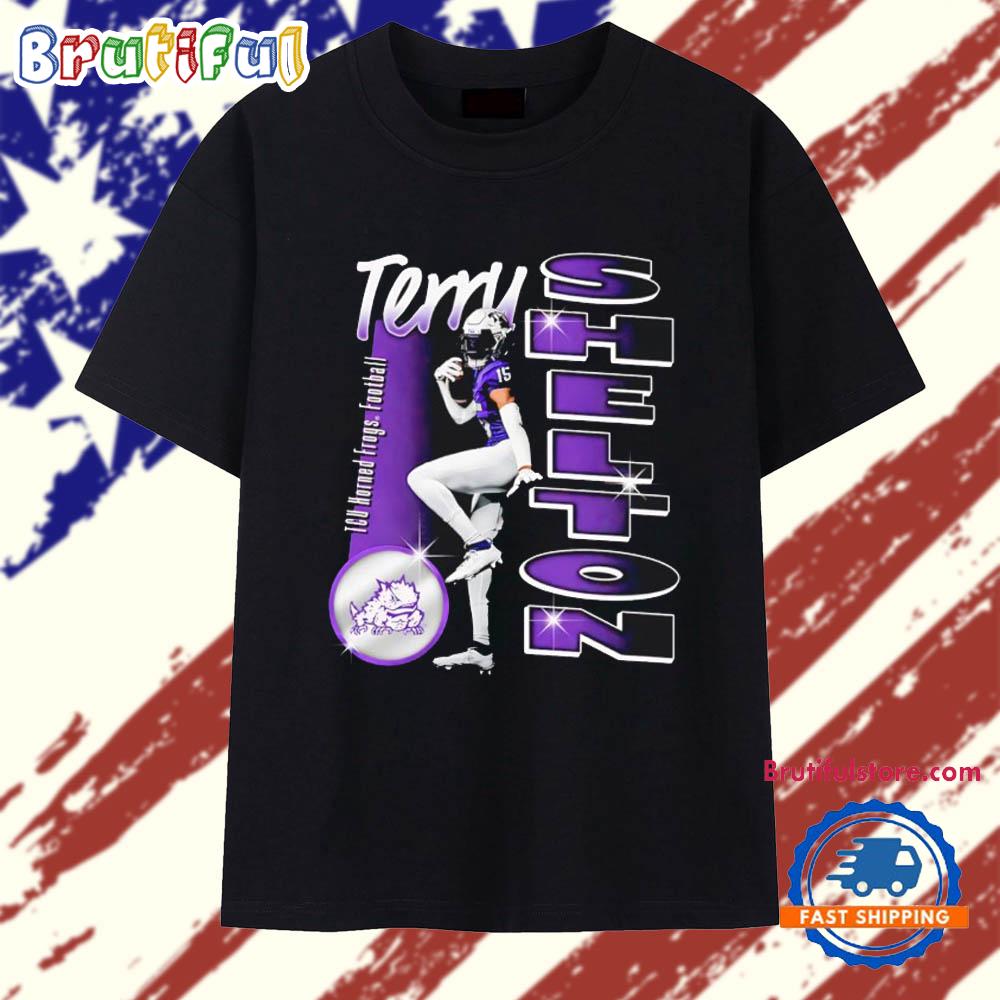 Terry Shelton TCU Horned Frogs Portrait T Shirt