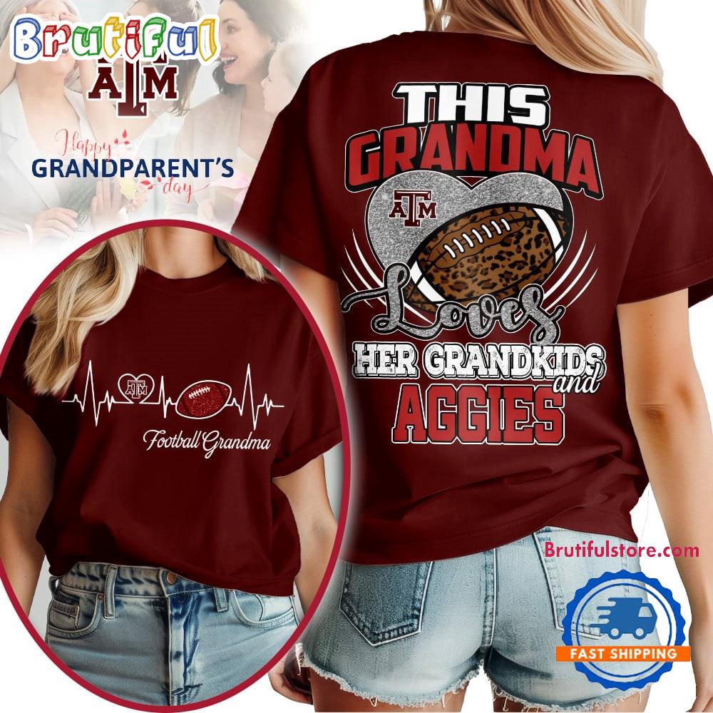 Texas A&M Aggies 2025 NCAA Grandparents' Day Unisex 3D Shirt