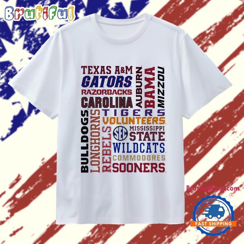 The SEC Southeastern Conference Football T Shirt