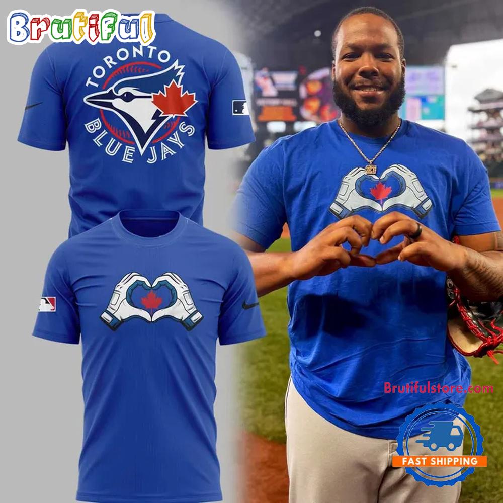 Toronto Blue Jays 2025 MLB Hand Heart Maple Leaf T Shirt