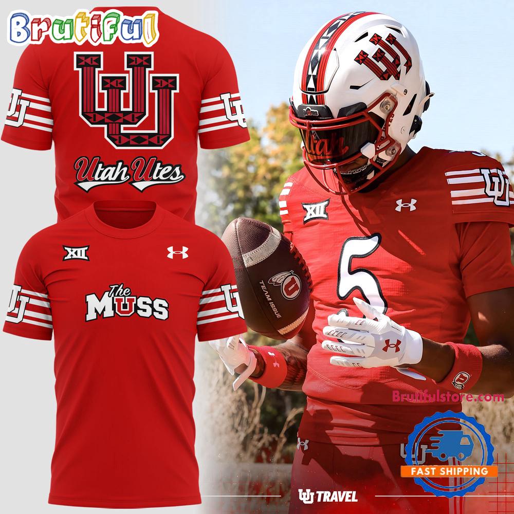 Utah Utes Football THE MUSS 2025 Limited Edition Red T Shirt