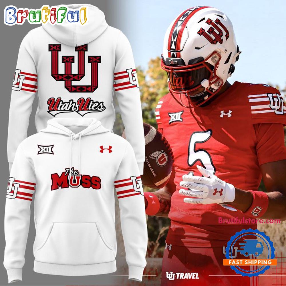 Utah Utes Football THE MUSS 2025 Limited Edition White Hoodie