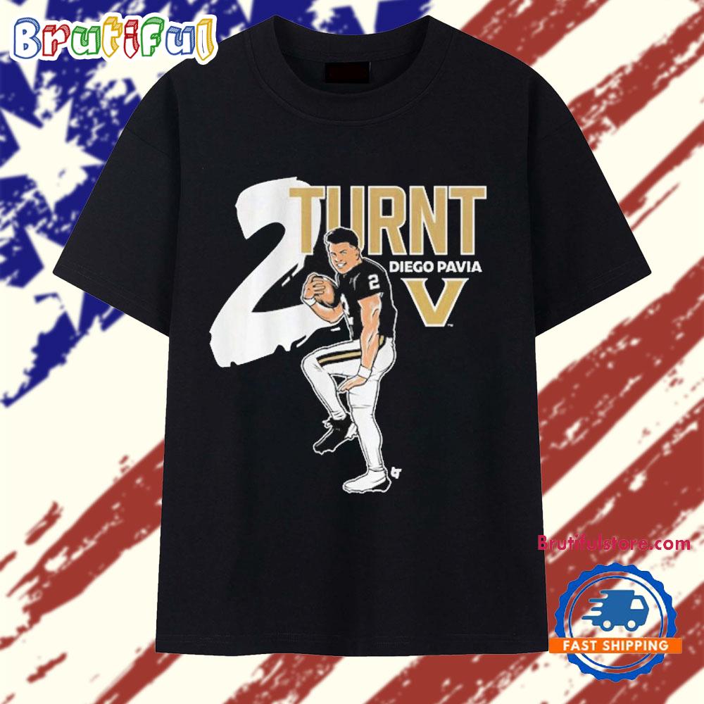Vanderbilt Commodores Diego Pavia 2 Turnt T Shirt