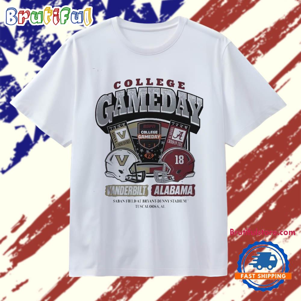 Vanderbilt Commodores vs Alabama Crimson Tide 2025 College GameDay T Shirt