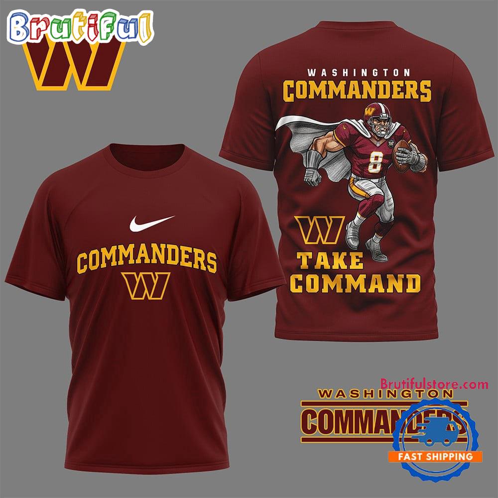 Washington Commanders 2025 NFL Nation Gear All Over Print Shirt