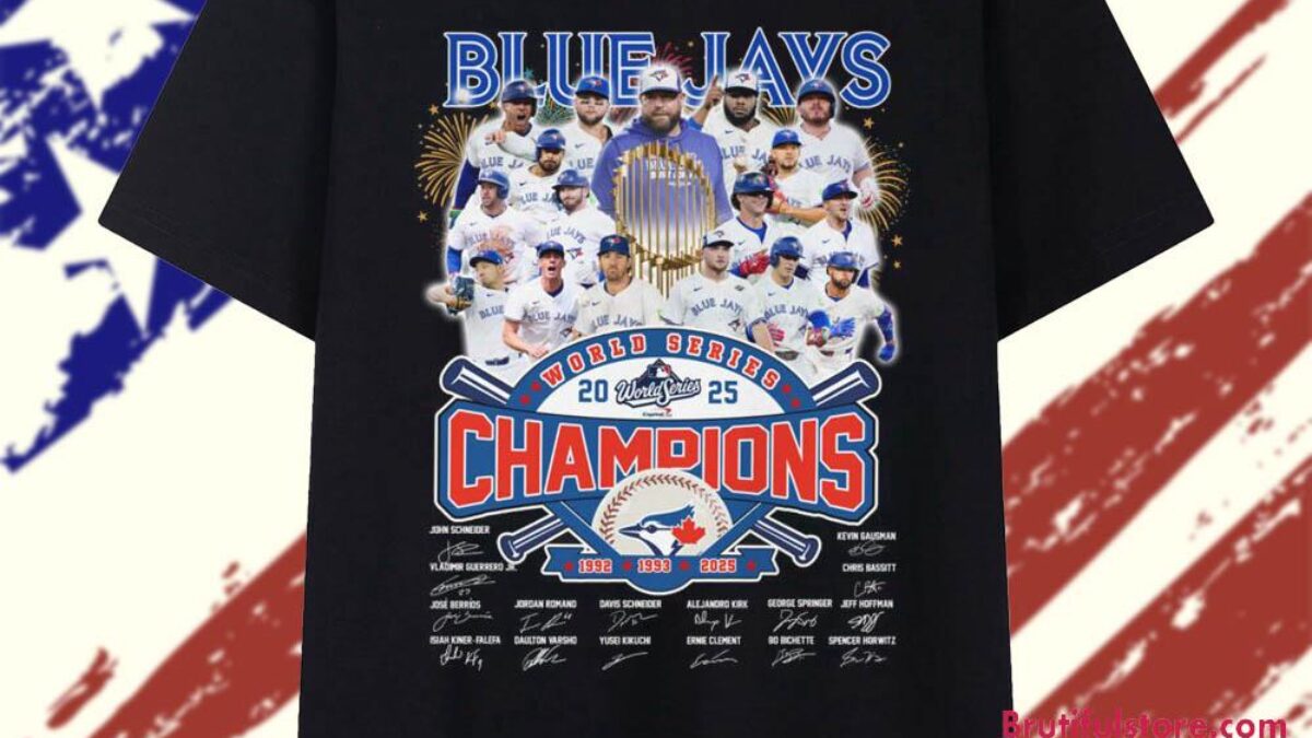 2025 Toronto Blue Jays World Series Champions Team Graphic 