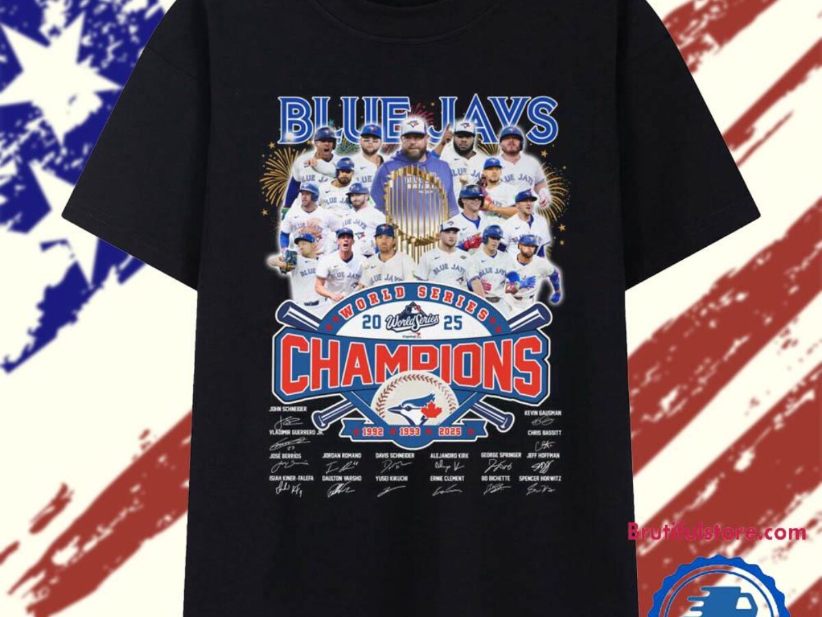 2025 Toronto Blue Jays World Series Champions Team Graphic