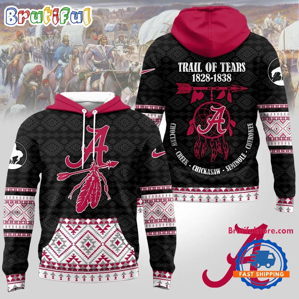 Alabama Crimson Tide NCAA Trail of Tears Awareness 1828-1838 Limited Hoodie Shirt