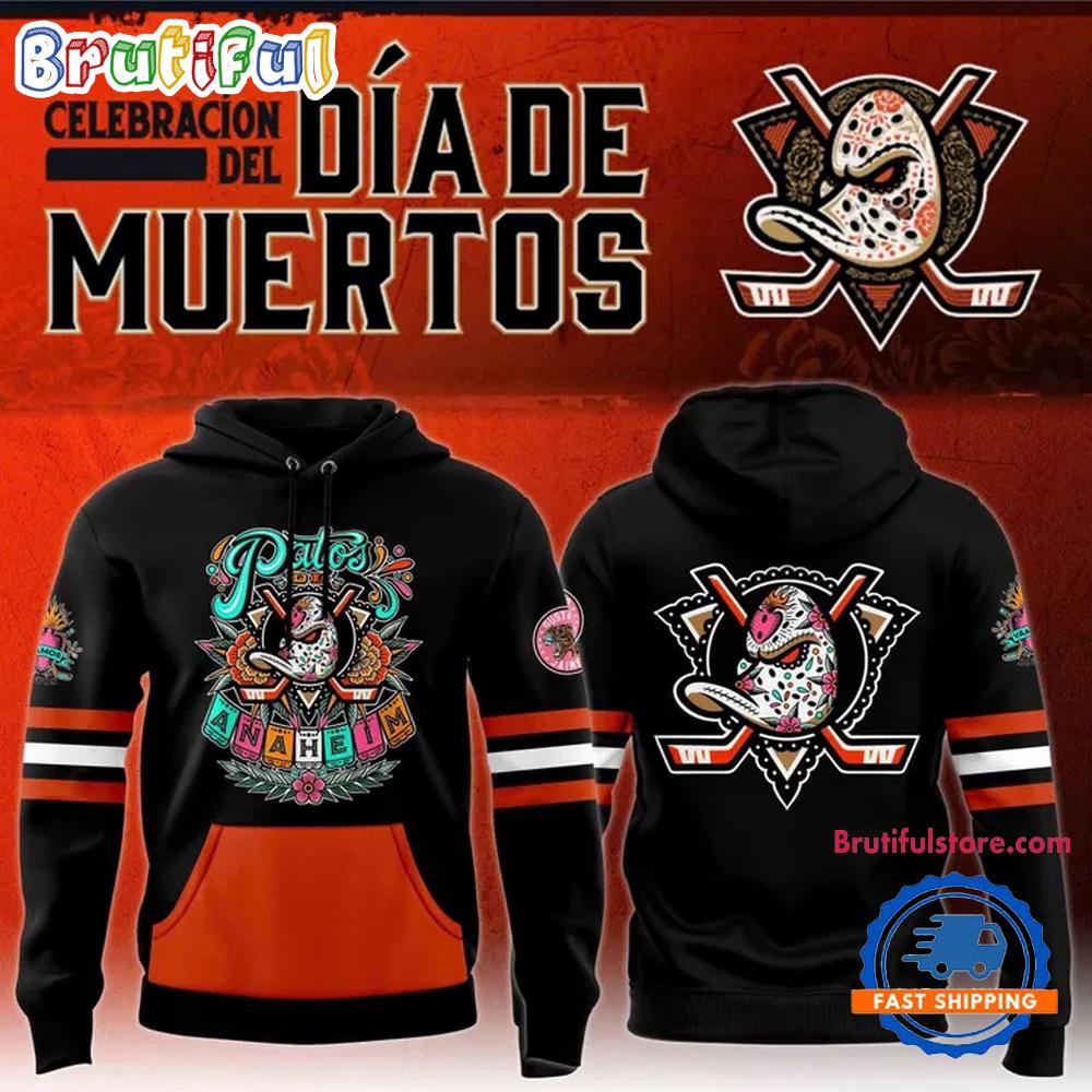 Anaheim Ducks Dia De Los Muertos 2025 Limited Edition Hoodie