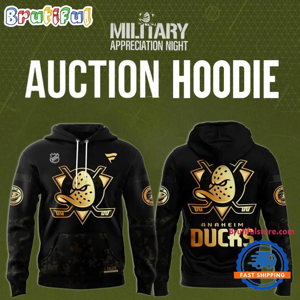 Anaheim Ducks Military Night 2025 Hoodie