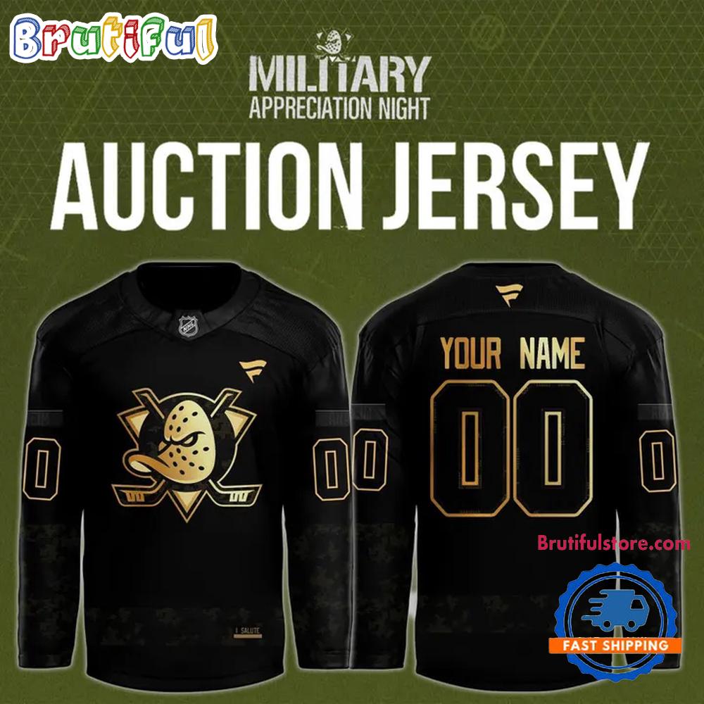 Anaheim Ducks Military Night 2025 Jersey Shirt