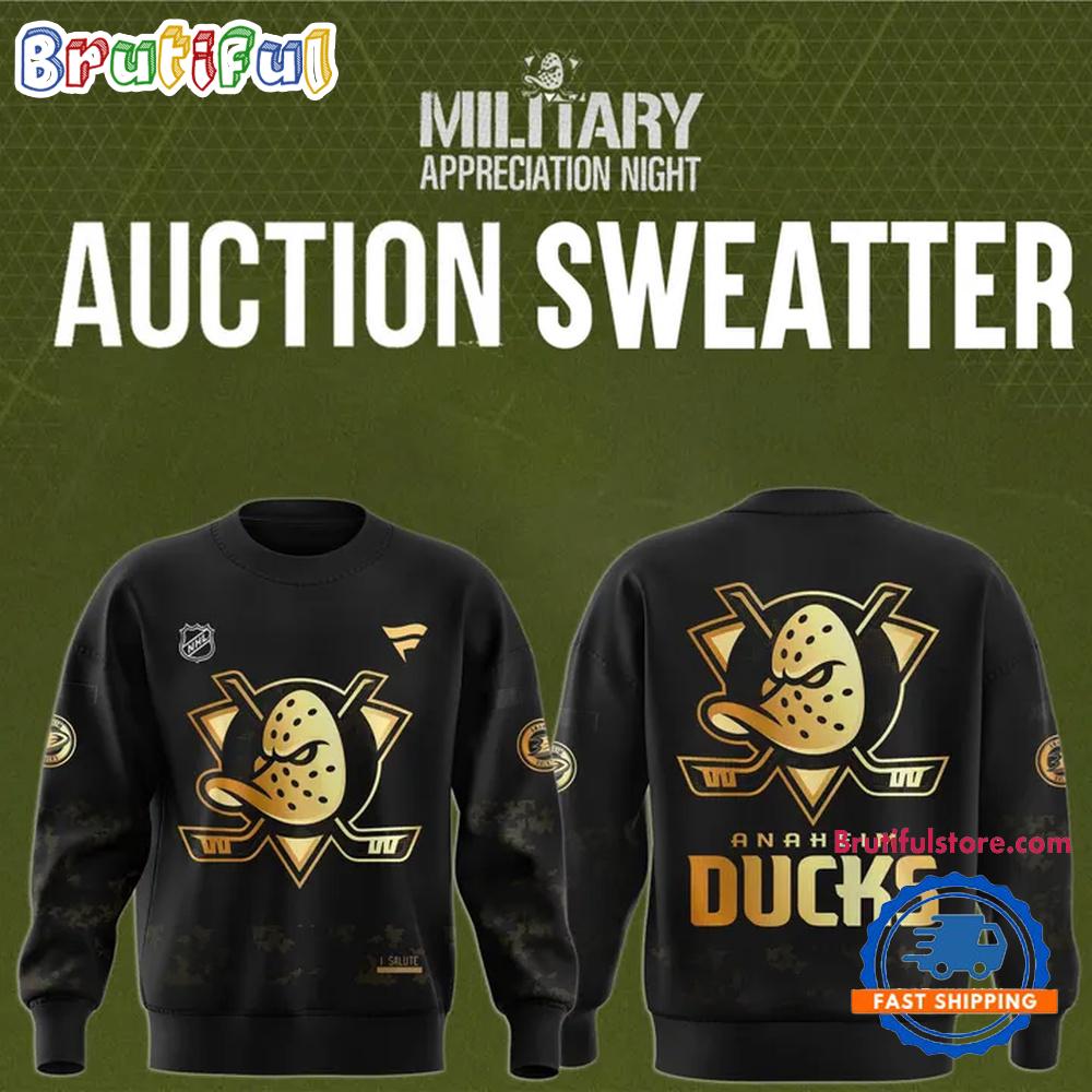 Anaheim Ducks Military Night 2025 Sweatshirt