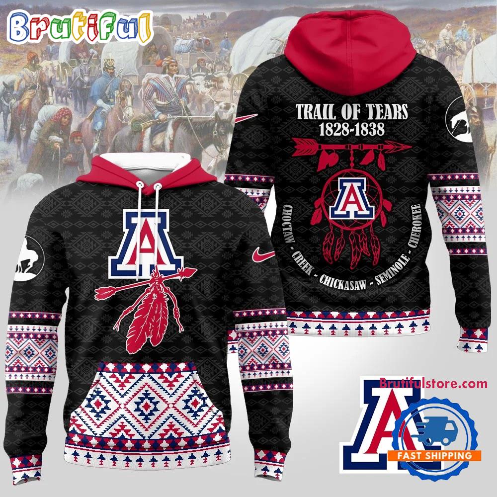 Arizona Wildcats NCAA Trail of Tears Awareness 1828-1838 Limited Hoodie Shirt